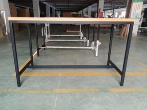 Mesa <span class=keywords><strong>de</strong></span> Bar grande personalizada <span class=keywords><strong>de</strong></span> alta calidad con parte superior <span class=keywords><strong>de</strong></span> chapa y madera contrachapada estable con base <span class=keywords><strong>de</strong></span> metal <span class=keywords><strong>para</strong></span> muebles <span class=keywords><strong>de</strong></span> restaurante y contratación <span class=keywords><strong>de</strong></span> <span class=keywords><strong>eventos</strong></span> - Product Image 6
