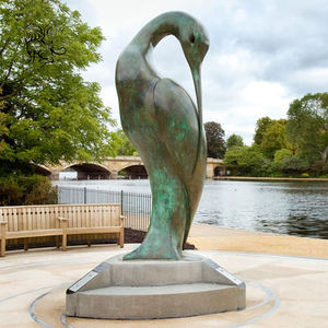Escultura <span class=keywords><strong>de</strong></span> Paisaje <span class=keywords><strong>de</strong></span> Parque al Aire Libre <span class=keywords><strong>de</strong></span> Gran Tamaño Personalizada, Estatua <span class=keywords><strong>de</strong></span> Pájaro Pelícano <span class=keywords><strong>de</strong></span> Bronce Fundido en Metal y Cobre <span class=keywords><strong>para</strong></span> Decoración <span class=keywords><strong>de</strong></span> Jardines Urbanos - Product Image 1