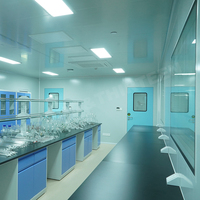 Fenêtre hermétique en alliage d'aluminium pour salle blanche pharmaceutique, usage hospitalier, surface lisse, tailles personnalisées OEM, anti-poussière