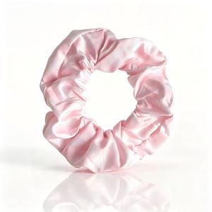Coleteros de satén y gasa con diseño de rosa 3D, dulces coleteros florales elásticos, elegantes coleteros de tela para mujer. - Product Image 6