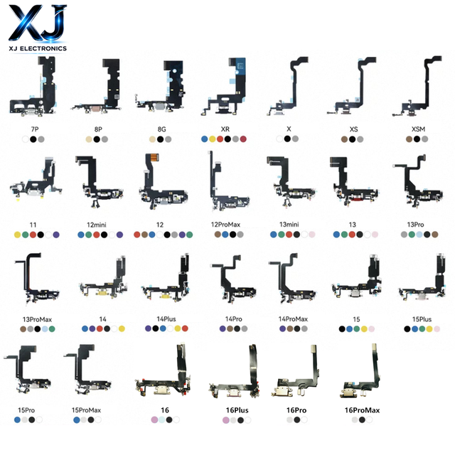 Wholesale XJ Brand USB Charging Board for 17 Charger Dock Spare Components Phone Parts with 6 Month Warranty