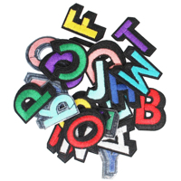 YONGZHU Designer Vente en gros Personnalisation en gros Patchs brodés 3D lettres A-Z autocollants pour uniformes, pulls, sacs à dos, articles de sport