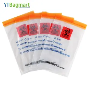 Lab Consumables Sterile Sampling Bag Disposable Plastic Specimen Collection Resealable Ziplock Pouch