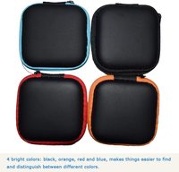 Étuis pour écouteurs, étuis de transport carrés en EVA, étui de transport pour écouteurs pour smartphone, sac de rangement pour écouteurs et casques