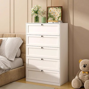 Cómoda de Hierro con Cinco Cajones, Mueble de Almacenamiento Moderno, Cómoda Independiente para Dormitorio, Mueble de Hierro Forjado de Múltiples Niveles - Product Image 1