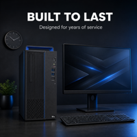 Ordinateur de bureau personnalisé pour entreprise, ensemble complet, Hygon 3350, 8 cœurs, 3,0 GHz, 8 Go, 512 Go, 2HVESSD, carte graphique 2 Go, boîtier 15L, 23,8 pouces, USB, clavier, souris