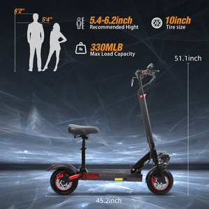 Scooter eléctrico plegable Freeboy de 48V con doble suspensión, <span class=keywords><strong>todoterreno</strong></span>, con asiento tipo <span class=keywords><strong>silla</strong></span> de ruedas. - Product Image 2