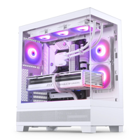 Boîtier PC Gamer Phanteks XT VIEW NOIR&BLANC avec panneau latéral en verre trempé, support M-ATX, port USB-C frontal
