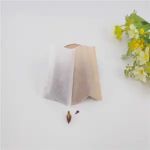 Diameter 7.5cm Biodegradable Eco Friendly Round Filter Paper Empty Tea Bag For Packaging