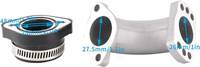 Adaptateur de collecteur de carburateur Carburateur Tube de tuyau d'admission de collecteur en caoutchouc pour Mikuni VM22 VM24 OKO KOSO KEIHIN PE24 PE26 PE28