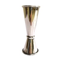 Jigger doseur double face en acier inoxydable 2oz/1oz, ensemble d'outils de barman avec logo personnalisé pour la promotion des barmans