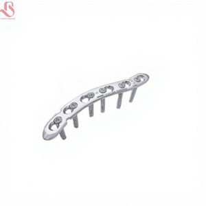 BISONS Venta al por Mayor, Placa Clavicular Veterinaria S de 3.5mm, 7 Orificios, 20 Piezas, Juego de Acero Inoxidable, Certificado CE, 1 Año de Garantía - Product Image 1