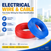 Kabel Listrik Berkualitas Tinggi untuk Konstruksi Rumah Tangga, Tembaga Murni Berisolasi PVC 450 750V, Tahan Api