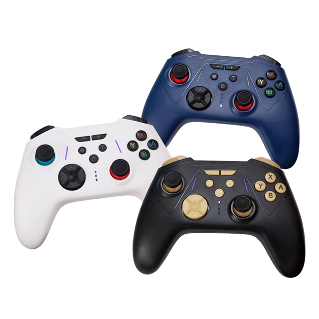 Hot Sale Wireless BT Game Controller NS/NS2/PC/Mobile Gamepad LED Hall Trigger Six Axis Motion Sensing Joystick