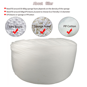 Fauteuils géants en mousse douce en fausse fourrure de flanelle, sans rembourrage, de 5, 6 et 7 pieds, pour salon, cadeaux IStapromo - Product Image 6