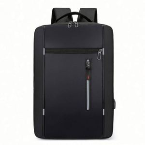 Custom Multi Functional Waterproof Geometric Zipper Oxford USB Charging <b>Laptop</b> <b>Backpack</b> Logo Wholesale Large Capacity 24L - Product Image 3