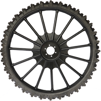 Roues de tracteur en acier JIUYU Factory 1800*160mm pour l'agriculture rizicole et la repiquage des rizières, finition noire, garantie 2 ans