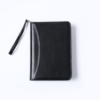 Dameron promend proms — cartable professionnel en PU, classeur et organisateur, pour Business, Interview/reprise de documents, avec pince, format A4