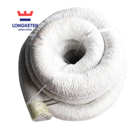 Cordon torsadé en fibre céramique LKT, épaisseur 4-50 mm, isolation thermique, conductivité thermique 0,04, température de fonctionnement 1050°C