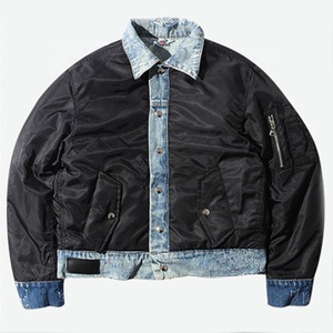 <span class=keywords><strong>Giacca</strong></span> <span class=keywords><strong>Bomber</strong></span> MA1 in Denim Patchwork per Uomo, Stile Vintage Streetwear, <span class=keywords><strong>Giacca</strong></span> <span class=keywords><strong>Oversize</strong></span> in Nylon - Product Image 5