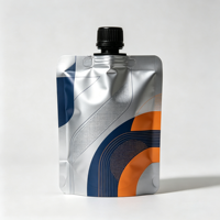 Pochettes souples personnalisées imprimées en gros avec bec verseur, en aluminium, pour emballage alimentaire, cosmétique et recharge