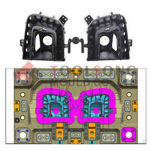 Herramientas de moldeo por inyección de lámpara de coche de doble color Premium molde Premium ABS PC OEM ODM molde de inyección de Reflector de plástico de varios colores - Product Image 4