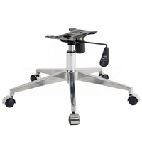 Base pivotante en aluminium à 5 étoiles réglable en hauteur pour chaise de bureau ergonomique en maille pour ordinateur