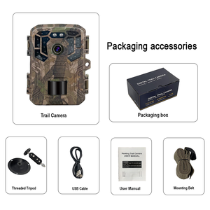 กล้องวิดีโอ4K IP66 24MP กันน้ำ6เดือน, ใช้แบตเตอรี่กับดักสัตว์ล่ากวางป่าใช้ไฟไม่เรืองแสงลูกเสือ WIFI - Product Image 3