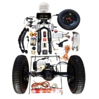 Kit de conversion de véhicule électrique 600 kg, moteur DC BL 1000 W avec différentiel, transaxle électrique, pièces détachées pour tricycle électrique