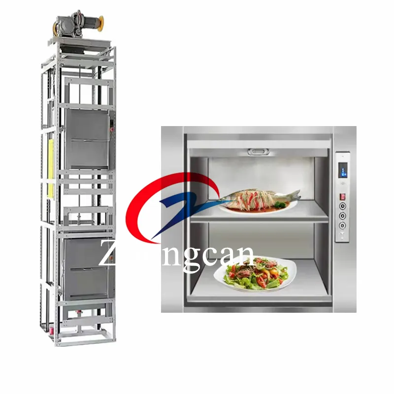 3M 100-200Kg Keuken Mini Dumbwaiter Service Lift Kleine Voedsel Levering Lift Voor Restaurant Hotel