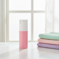 Flacon pulvérisateur sans air rond de 15 ml/30 ml/50 ml en PP/PE pour emballage cosmétique, lotion, crème pour le visage et shampoing