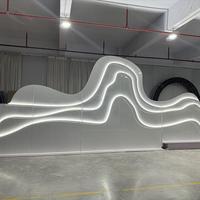 Toile de fond de scène de mariage 3D en PVC de haute qualité, économique et très vendue, toile de fond lumineuse moderne pour événements