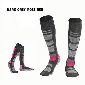 Chaussettes de <span class=keywords><strong>ski</strong></span> mi-hautes en laine mérinos pour hommes et femmes, anti-ampoules, épaisses, en tissu éponge, chaudes, pour le <span class=keywords><strong>ski</strong></span>, la motoneige, l'alpinisme - Product Image 6