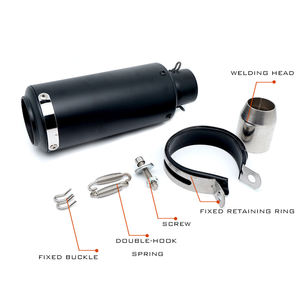 Pour Yamaha Horizon Kawasaki Silencieux de Modification de Tuyau d'Échappement Droit Style Canon de Fusil <span class=keywords><strong>Scorpion</strong></span> pour Grosse Cylindrée - Product Image 4