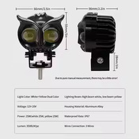 OWL LED Auxiliaire Spot Projecteur Lentille Moto Phare pour ATV & UTV Travail Lumières Systèmes D'éclairage