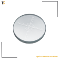 High Precision Crosshair Reticle for Optical Axis Alignment Centering System and Instrument Calibration Reference Target Use