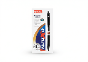Dustex Neatfill Gel Pen 0.5mm Black Ink Office School Writing Supply - Product Image 1
