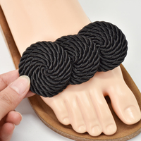 Accesorios de Moda para Zapatos, Flores de Cuerda de Poliéster en Espiral, Adornos Tejidos a Mano para Zapatos de Mujer