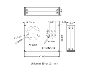 Fosensor Manufacturer <strong>PM2.5</strong> <strong>Particle</strong> Matter <strong>Sensor</strong> Fast Response Outdoor Laser Dust <strong>Sensor</strong> <strong>Module</strong> for PM1.0 <strong>PM2.5</strong> PM10 Detection - Product Image 6