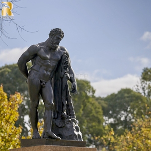 Decoración de jardín, <span class=keywords><strong>escultura</strong></span> de estatua de Hércules de bronce clásico fundido a mano de tamaño real - Product Image 3