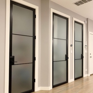 <span class=keywords><strong>Porte</strong></span> coulissante en aluminium de style français pour entrée intérieure moderne personnalisée - <span class=keywords><strong>Porte</strong></span> vitrée pivotante - Product Image 2