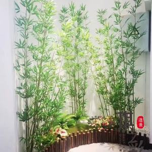 Plante de <span class=keywords><strong>bambou</strong></span> artificielle, faux <span class=keywords><strong>bambou</strong></span>, tiges de <span class=keywords><strong>bambou</strong></span> vertes réalistes, plante artificielle, bonsaï de <span class=keywords><strong>bambou</strong></span> pour la décoration de jardin - Product Image 3