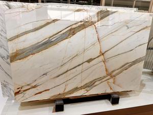 Borghini Paonazzo Calacatta Gold Italie Design moderne Pierre naturelle Marbre poli Plaque imperméable pour application en villa - Product Image 1