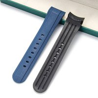 Bracelet en caoutchouc de silicone naturel de luxe, compatible avec le bracelet de 24 mm pour montre de sport pour homme Graham Racing Chronograph