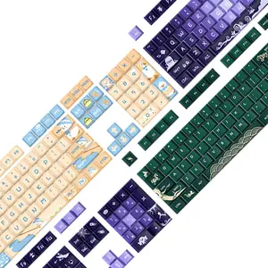 Animal Green/Heidi und Opa/Cute Duck/Crybaby Korean Keycaps Niedlicher PBT Fünfseitiger mechanischer Sublimation schlüssel