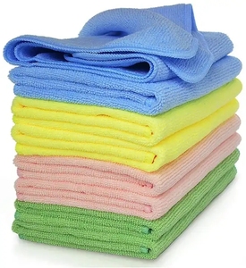 Lot de 12 chiffons de nettoyage en microfibre chauds assortis de <span class=keywords><strong>4</strong></span> couleurs de chiffon sec et de serviettes pour le nettoyage des vitres de cuisine - Product Image 4