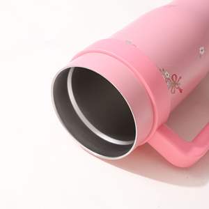 <span class=keywords><strong>Le</strong></span> Chen Cadeaux de Noël Tasse Isotherme à Poignée en Acier Inoxydable 304 de 40oz, Motifs Mignons Melody Kuromi Cinnamoroll, Isolation Sous Vide 6-12 - Product Image 4