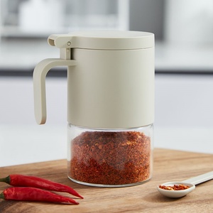 Glass Spice Jars Spice Containers Spice Bottles Mini Seasoning Storage Jars with Flapper Condiment <b>Pots</b> - Product Image 2
