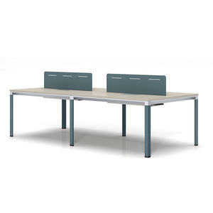 Meubles de bureau modulaires, poste de travail informatique pour 6 personnes, bureau en cubicle avec matériaux en bois et MDF pour usage professionnel - Product Image 2