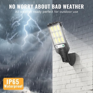 Solar Street <b>Light</b> IP65 Waterproof Dusk to Dawn Outdoor Solar Street <b>Lights</b> with Security <b>Motion</b> <b>Sensor</b> - Product Image 4